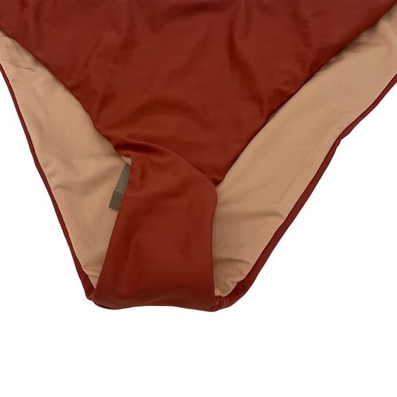 New J. Crew Curved Waist Cheeky Bikini Swim Bathing Suit Bottom Women's Size XXL - Picture 4 of 8